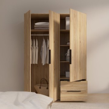Forte Шафа 150 см з висувними ящиками Orkney, дуб Mauvella, OKYS831-D108 - Home Club