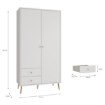Forte Шафа для одягу L, HLTS721LEC-Z12A - Home Club, зображення 7
