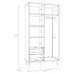 Forte Шафа для одягу L, HLTS721LEC-Z12A - Home Club, зображення 8
