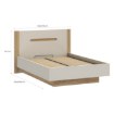 Forte Каркас ліжка з підйомним матрацом, EDWL1143-M820 - Home Club, зображення 8