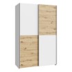 Forte Розсувна шафа 120 см Schach&amp;matt Білий/Дуб Artisan, SHMS62231-C853 - Home Club, зображення 4