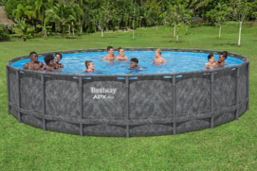 Bestway Бассейн каркасный 6,71 x 1,32 м (бассейн, песочный насос, лестница, крышка), BES561JZ - Home Club