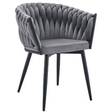Kontrasto Kt220 Стілець Glam Vel Сірий, 5.90 90053 - Home Club