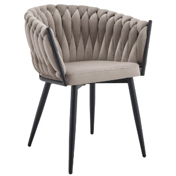 Kontrasto Kt220 Стілець Glam Vel, колір «тауп», 5.90 90046 - Home Club