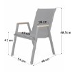 Kontrasto Комплект Marbella Wood на 4 особи, чорний Dw, Meb000081 - Home Club, зображення 4