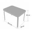Kontrasto Комплект Marbella Wood на 4 особи, чорний Dw, Meb000081 - Home Club, зображення 6