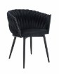 Kontrasto Kt220 Стілець Glam Vel Чорний, 5.90 90077 - Home Club