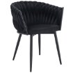 Kontrasto Kt220 Стілець Glam Vel Чорний, 5.90 90077 - Home Club, зображення 2