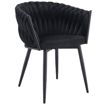Kontrasto Kt220 Стілець Glam Vel Чорний, 5.90 90077 - Home Club