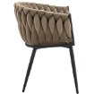 Kontrasto Kt220 Стілець Glam Vel, коричневий, 5.90 90060 - Home Club, зображення 4