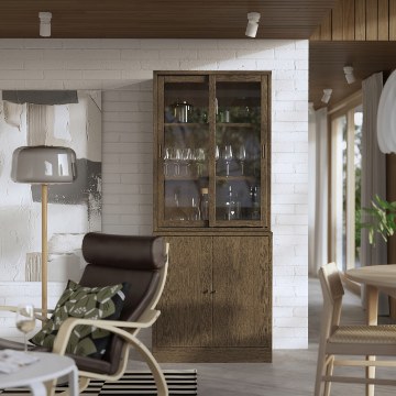 ИКЕА Комбинация раздвижных стеклянных дверей TONSTAD, 595.150.35 - Home Club