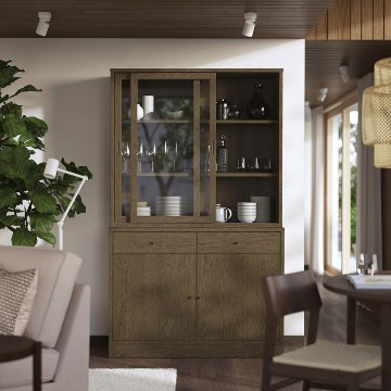 ИКЕА Комбинация раздвижных стеклянных дверей TONSTAD, 495.150.50 - Home Club