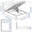 ИКЕА Кровать с ящиком IDANÄS ИДАНЭС, 505.880.88 - Home Club, изображение 8