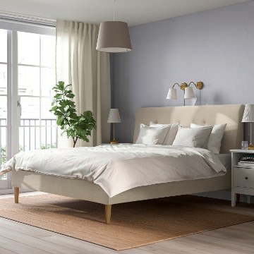 ИКЕА Обитая рама кровати IDANÄS ИДАНЭС, 905.880.72 - Home Club