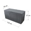 Kontrasto Садовий ящик 295 л, антрацитовий, Dw, Meb000115 - Home Club, зображення 5