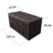 Kontrasto Садовий ящик 432 л, колір «мока», Dw, Meb000116 - Home Club, зображення 5