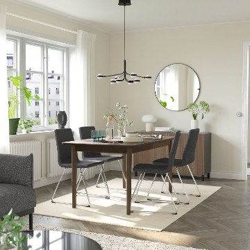 ИКЕА Стол и 4 стула SKANSNÄS / LILLÅNÄS, 995.616.24 - Home Club