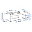 ИКЕА Рама кровати с ящиками KLIPPUGGLA, 096.278.27 - Home Club, изображение 6