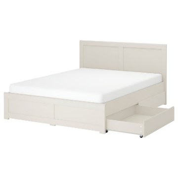 ИКЕА Рама кровати с 4 контейнерами FÅGELFJÄLLET, 196.208.73 - Home Club