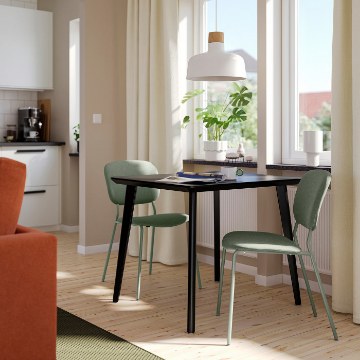 ИКЕА Стол и 2 стула LISABO ЛИСАБО / VIHALS, 096.316.45 - Home Club