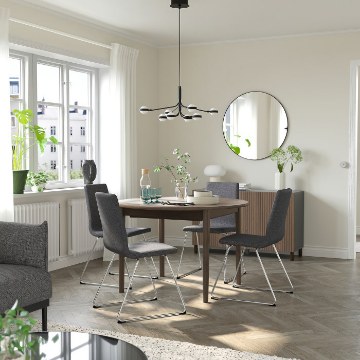 ИКЕА Стол и 4 стула SKANSNÄS / LILLÅNÄS, 195.616.42 - Home Club