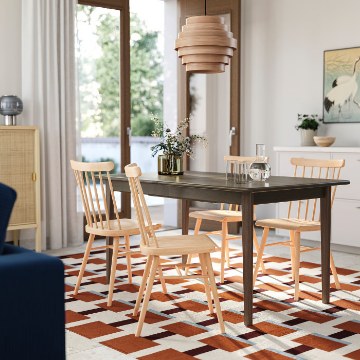 ИКЕА Стол и 4 стула SKANSNÄS / HÖGVED, 096.343.90 - Home Club