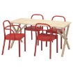 ИКЕА Стол и 4 стула IKEA PS 2026 / STOCKHOLM 2025, 296.344.07 - Home Club