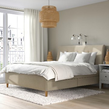 ИКЕА Кровать с чехлом и ящиками IDANÄS ИДАНЭС, 805.880.96 - Home Club