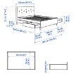 ИКЕА Кровать с чехлом и ящиками IDANÄS ИДАНЭС, 805.880.96 - Home Club, изображение 11
