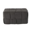 Chomik Прямоугольный плетеный пуф 52 x 28 x 28 см, тёмно-серый, PHO5895 - Home Club, изображение 3