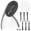 Chomik Защитная Сетка От Птиц 5 X 10 М (4,4 г/м²) + 10 Крепежных Штифтов, Черная, LAR6051 - Home Club, изображение 2