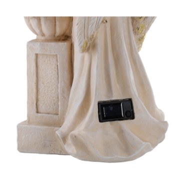 Chomik Фигура Ангела С Чашой И Венком, С Подсветкой, 23,5 x 27 x 46 См, DED1727 - Home Club