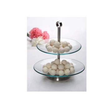 Chomik Двухъярусная круглая стеклянная ваза, CHOM8940 - Home Club