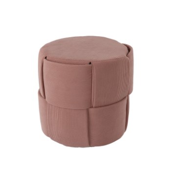 Chomik Круглая Плетёная Подушка 38 x 38 x 38 См, Розовая, PHO6069 - Home Club