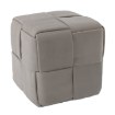 Chomik Плетеный пуф-кубик 43 x 43 x 43 см, светло-серый, PHO6045 - Home Club, изображение 3