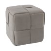 Chomik Плетеный пуф-кубик 43 x 43 x 43 см, светло-серый, PHO6045 - Home Club, изображение 4