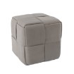 Chomik Плетеный пуф-кубик 43 x 43 x 43 см, светло-серый, PHO6045 - Home Club, изображение 5