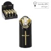 Chomik Свічка Led Rico 12,5 см, чорно-золота, холодно-біла, ZOZ8009 - Home Club, зображення 4