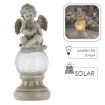 Chomik Фигурка Ангела На Шаре С Led-Подсветкой И Эффектом Разбитого Стекла, 13 x 14 x 34,5 См, DED1765 - Home Club