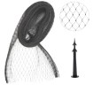 Chomik Защитная Сетка От Птиц 4 X 5 М (5 г/м²) + 6 Крепежных Штифтов, Черная, LAR6020 - Home Club