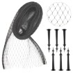 Chomik Защитная Сетка От Птиц 4 X 5 М (5 г/м²) + 6 Крепежных Штифтов, Черная, LAR6020 - Home Club, изображение 2