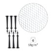 Chomik Защитная Сетка От Птиц 8x8 м (18 г/м²) + 6 Пластиковых Штифтов, JAW2507 - Home Club, изображение 3