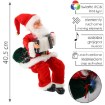 Chomik Санта Клаус С Акордеоном - Играющий Led 40,5 См, SAT6529 - Home Club, изображение 6