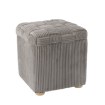 Chomik Квадратный Плетёный Пуф 40 x 40 x 45 См, Светло-Серый, PHO5925 - Home Club