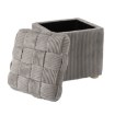 Chomik Квадратный Плетёный Пуф 40 x 40 x 45 См, Светло-Серый, PHO5925 - Home Club, изображение 2