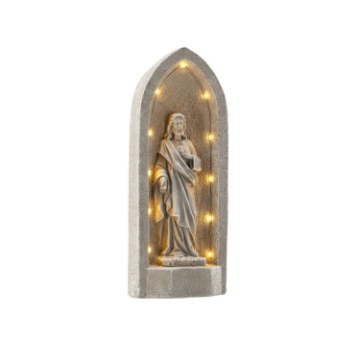 Chomik Фигура Иисуса В Нише С Подсветкой Led, 12 x 9 x 30 См, DED1611 - Home Club