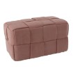 Chomik Прямокутна Плетена Пуфа 72 x 38 x 38 См, Рожева, PHO5918 - Home Club