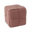 Chomik Плетеный пуф-кубик 39 x 39 x 39 см, розовый, PHO6052 - Home Club