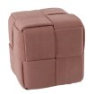 Chomik Плетеный пуф-кубик 39 x 39 x 39 см, розовый, PHO6052 - Home Club, изображение 2
