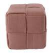 Chomik Плетеный пуф-кубик 39 x 39 x 39 см, розовый, PHO6052 - Home Club, изображение 3